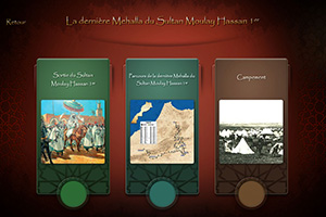 Borne interactif : La Dernière Mehalla du Sultan Moulay Hassan 1er - Salon du Cheval édition 2014